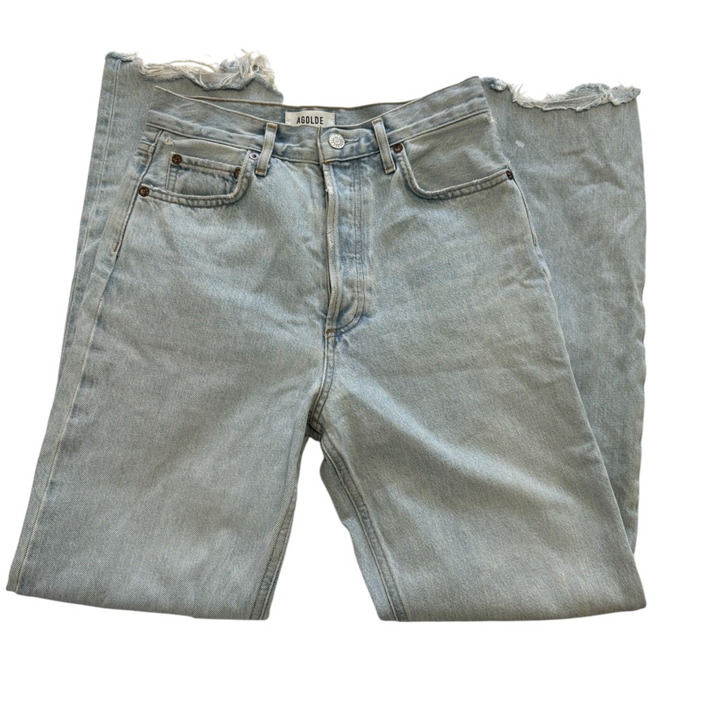 AGOLDE 90s Pinch Waist High Waist Straight Leg Jean size 25 inseam 30 inches - Picture 4 of 10